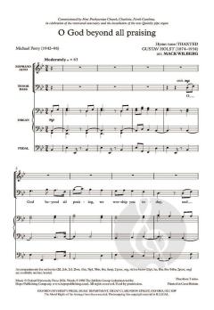 O God beyond all praising von Gustav Holst (Download) 