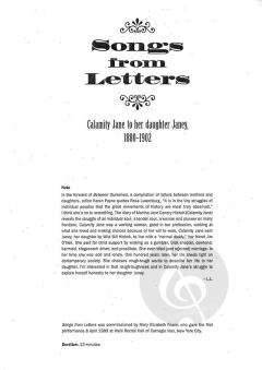 Songs from Letters von Libby Larsen (Download) 