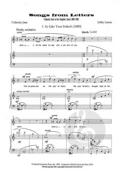 Songs from Letters von Libby Larsen (Download) 