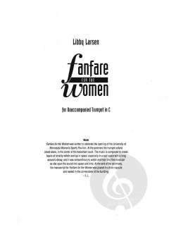 Fanfare for the Women von Libby Larsen (Download) 