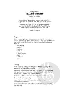 Yellow Jersey von Libby Larsen (Download) 