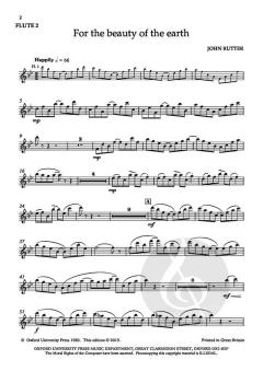 For the beauty of the earth von John Rutter (Download) 