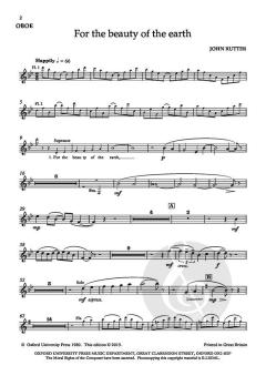 For the beauty of the earth von John Rutter (Download) 