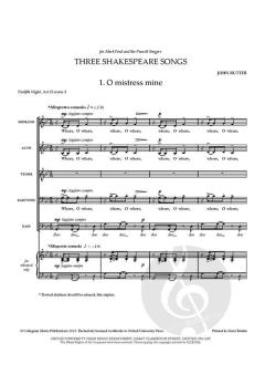 Three Shakespeare Songs von John Rutter (Download) 