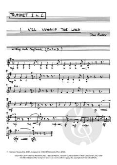 I will worship the Lord von John Rutter (Download) 