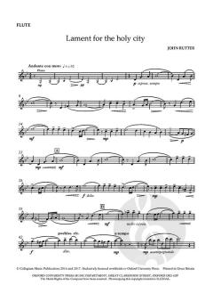 Lament for the holy city von John Rutter (Download) 