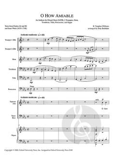 O how amiable von Ralph Vaughan Williams (Download) 