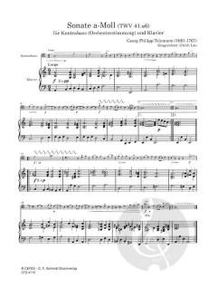 Sonate a-Moll TWV 41:a6 von Georg Philipp Telemann 