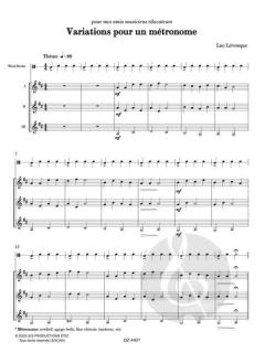 Variations pour un métronome von Luc Lévesque 