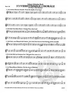 371 vierstimmige Choräle von Johann Sebastian Bach 