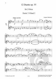 12 kleine Duette op. 55 Band 3 (Nr. 7-9) von Eugène Walckiers 