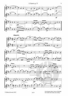 12 kleine Duette op. 55 Band 3 (Nr. 7-9) von Eugène Walckiers 