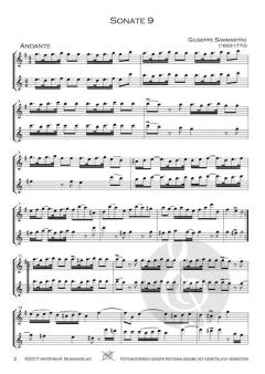 12 Sonaten Band 3: Sonaten 9-12 von Giuseppe Sammartini 