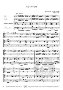 12 Sonaten Band 3: Sonaten 9-12 von Giuseppe Sammartini 