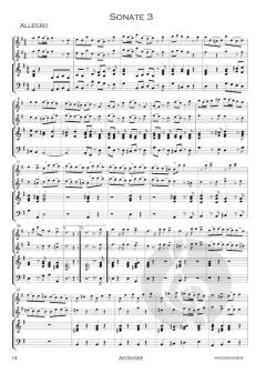 12 Sonaten Band 1: Sonaten 1-4 von Giuseppe Sammartini 