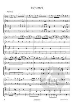 12 Sonaten Band 2: Sonaten 5-8 von Giuseppe Sammartini 