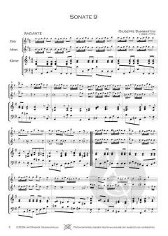 12 Sonaten Band 3: Sonaten 9-12 von Giuseppe Sammartini 