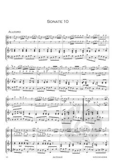 12 Sonaten Band 3: Sonaten 9-12 von Giuseppe Sammartini 