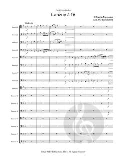 Canzon á 16 von Tiburzio Massaino 