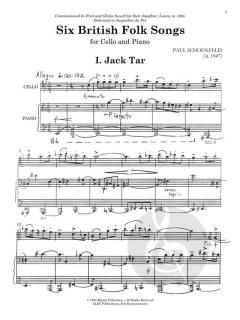 6 British Folk Songs von Paul Schoenfeld 