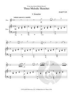 3 Melodic Sketches von Joseph P. Lieb 