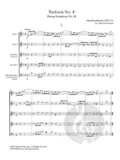 Sinfonia No. 4 von Felix Mendelssohn Bartholdy 