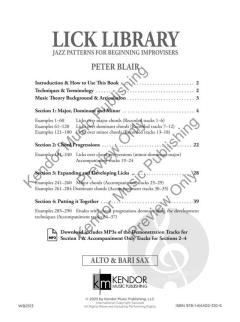 Lick Library - Alto & Bari Sax von Peter Blair 