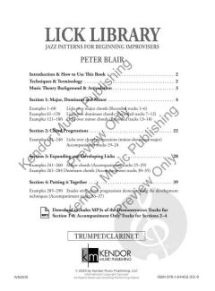 Lick Library - Trumpet/Clarinet von Peter Blair 
