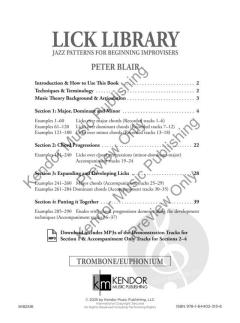 Lick Library - Trombone/Euphonium von Peter Blair 