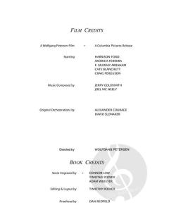 Air Force One von Jerry Goldsmith 