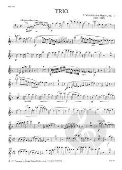 Trio d-moll op. 11 von Fanny Hensel 