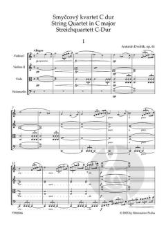 Streichquartett Nr. 11 C-Dur op. 61 von Antonín Dvořák 