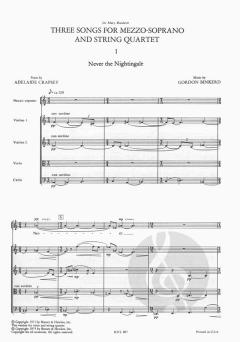 Drei Lieder von Gordon Binkerd 