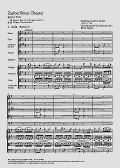 Die Zauberflöte für junge Leute von Wolfgang Amadeus Mozart 