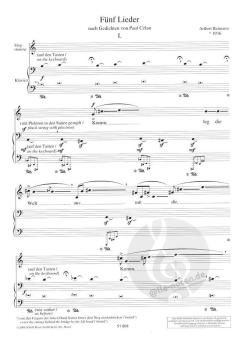 5 Lieder von Aribert Reimann 