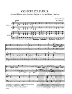 Concerto F-Dur PV 320 von Antonio Vivaldi 