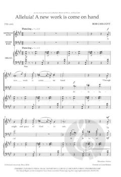 Alleluia! A new work is come on hand von Bob Chilcott 