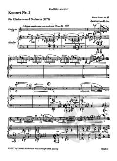 Konzert Nr. 2 für Klarinette und Orchester op. 48 von Victor Bruns 
