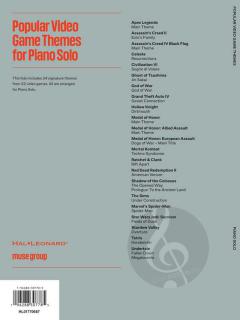 Popular Video Game Themes for Piano Solo 