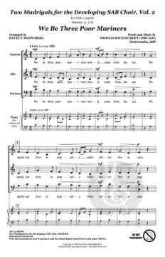 2 Madrigals for the Developing SAB Choir 2 