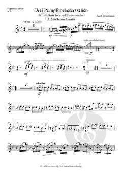 3 Pompfünebererszenen von Jakob Gruchmann 