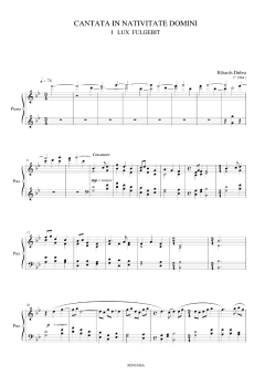 Cantata in Nativitate Domini von Rihards Dubra 