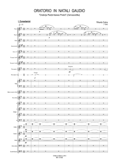 Oratorio in Natali Gaudio von Rihards Dubra 