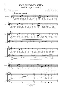 Neviens putniņš tā nepūta/No Bird Sings as Sweetly von Jēkabs Jančevskis 