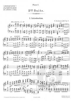 Suite Nr. 2 op. 17 von Sergei Rachmaninow 