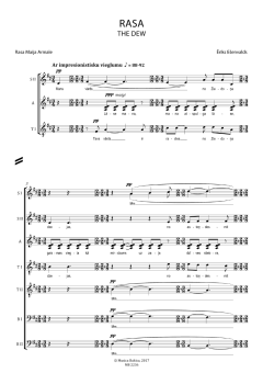 Rasa/The Dew von Ēriks Ešenvalds 