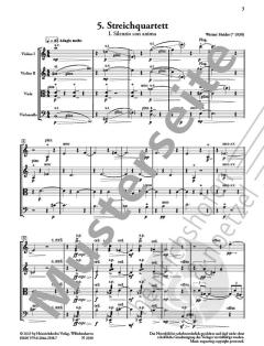5. Streichquartett von Werner Heider 