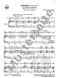 L'Estate (Der Sommer) op. 8 Nr. 2 RV 315  von Antonio Vivaldi 