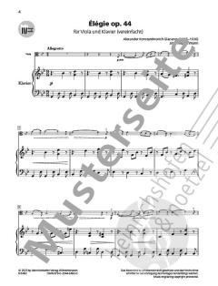 Élégie op. 44  von Alexander Glasunow 