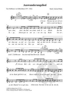 Auswanderungslied von Gerhard Weihe 